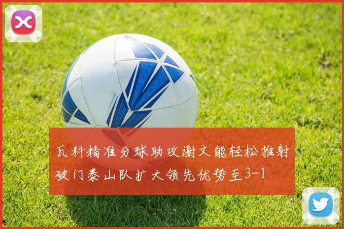 瓦科精准分球助攻谢文能轻松推射破门泰山队扩大领先优势至3-1