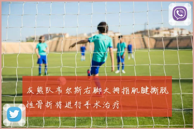 灰熊队韦尔斯右脚大拇指肌腱撕脱性骨折将进行手术治疗